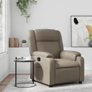 vidaXL Reclinerfåtölj cappuccino konstläder