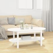 vidaXL Soffbord vit 110x55x45 cm massiv furu