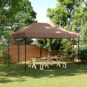 vidaXL Pop-Up hopfällbart partytält 410x279x315 cm brun