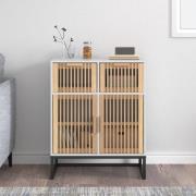 vidaXL Förvaringsskåp vit 60x30x75 cm konstruerat trä