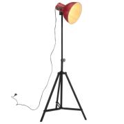 vidaXL Golvlampa 25 W nött röd 61x61x90/150 cm E27