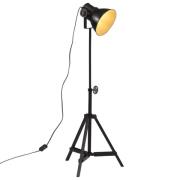 vidaXL Golvlampa 25 W svart 35x35x65/95 cm E27