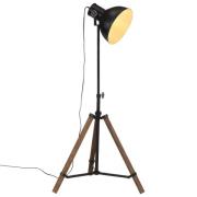 vidaXL Golvlampa 25 W svart 75x75x90-150 cm E27