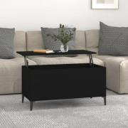 vidaXL Soffbord svart 90x44,5x45 cm konstruerat trä