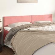 vidaXL Sänggavlar rosa 160x5x78/88 cm sammet