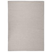vidaXL Utomhusmatta plattvävd 200x280 cm taupe
