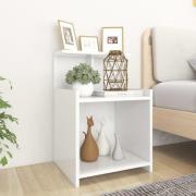 vidaXL Sängbord vit 40x35x60 cm konstruerat trä