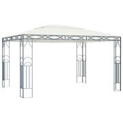 vidaXL Paviljong 400x300 cm gräddvit