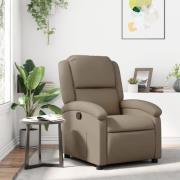 vidaXL Reclinerfåtölj cappuccino konstläder