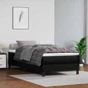 vidaXL Pocketresårmadrass svart 120x190x20 cm konstläder