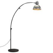 vidaXL Golvlampa 25 W vintage silver 150 cm E27