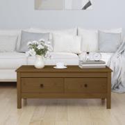 vidaXL Soffbord honungsbrun 100x50x40 cm massiv furu