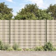 vidaXL Insynsskydd för trädgården PVC 70x0,19 m gräddvit