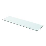 vidaXL Hyllplan glas genomskinlig 70x20 cm