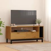 vidaXL Tv-bänk FLAM 110x40x50 cm massiv furu