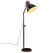 vidaXL Golvlampa 25 W svart 30x30x100-150 cm E27