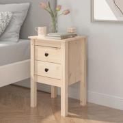vidaXL Sängbord 40x35x61,5 cm massiv furu