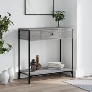 vidaXL Avlastningsbord grå sonoma-ek 75x34,5x75 cm konstruerat trä