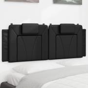 vidaXL Headboard Cushion "Viana" Black 140 cm Faux Leather