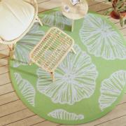 vidaXL Utomhusmatta ARAKIL grön Ø160 cm PP