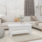 vidaXL Soffbord vit 102x55x42 cm konstruerat trä