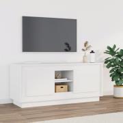 vidaXL Tv-bänk vit 102x35x45 cm konstruerat trä