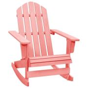 vidaXL Gungstol adirondack massivt granträ rosa