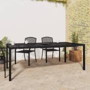 vidaXL Trädgårdsbord antracit 200x100x72 cm stål