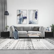 vidaXL Soffbord 2 st svart 50x50x40 cm konstruerat trä
