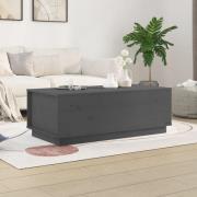 vidaXL Soffbord grå 100x50x35 cm massiv furu