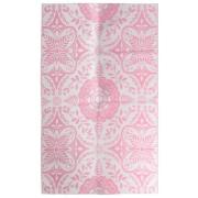 vidaXL Utomhusmatta rosa 160x230 cm PP