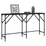 vidaXL Konsolbord svart 140x29x75 cm konstruerat trä