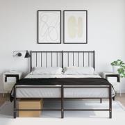 vidaXL Sängskåp 2 st vit 36x39x50,5 cm stål