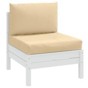 vidaXL Palldynor 2 st melerad beige tyg