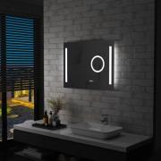 vidaXL Badrumsspegel LED med touch-sensor 80x60 cm