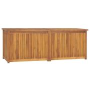 vidaXL Trädgårdslåda 150x50x55 cm massiv teak