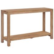 vidaXL Konsolbord 120x35x75 cm massiv teak
