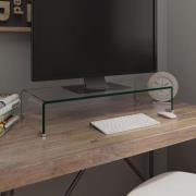 vidaXL TV-bord klarglas 70x30x13 cm
