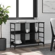 vidaXL Skänk svart 102x32x73,5 cm konstruerat trä