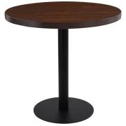 vidaXL Bistrobord mörkbrun 80 cm MDF