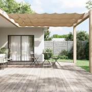 vidaXL Markis vertikal taupe 100x360 cm oxfordtyg