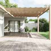 vidaXL Markis vertikal taupe 200x360 cm oxfordtyg