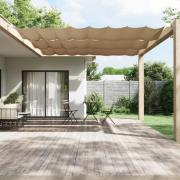 vidaXL Markis vertikal taupe 180x600 cm oxfordtyg