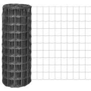 vidaXL Eurofence stål 25x1 m grå