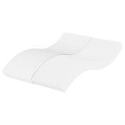 vidaXL Skummadrass vit 140x220 cm hårdhet H2 H3