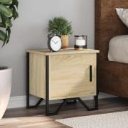 vidaXL Sängbord sonoma-ek 40x30x40 cm konstruerat trä