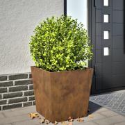 vidaXL Planteringskärl för trädgård 50x50x50 cm väderbeständigt stål