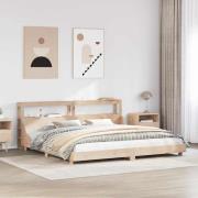 vidaXL Sängram utan madrass 180x200 cm massiv furu
