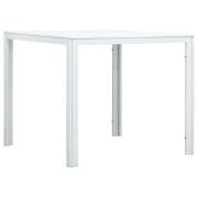 vidaXL Soffbord vit 78x78x74 cm HDPE träutseende