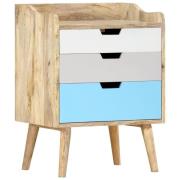 vidaXL Sängbord 47x35x63 cm massivt mangoträ